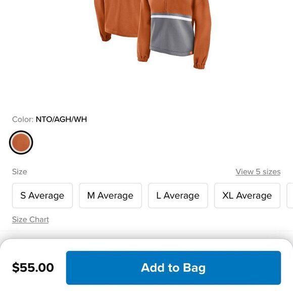 NEW Women's Texas Longhorns Sweatshirt L, 2XL — NWT - Picture 3 of 7